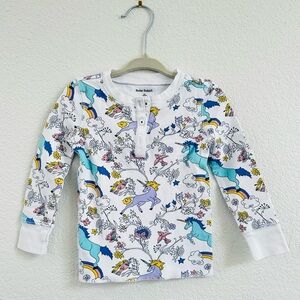Roller Rabbit Girls Pajama Top Unicorn 2T
